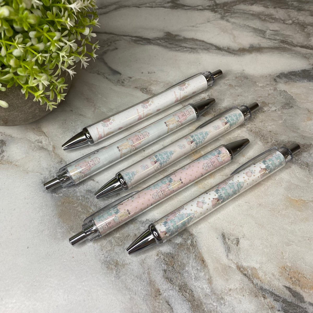 Pen - Clear Christmas Pastels