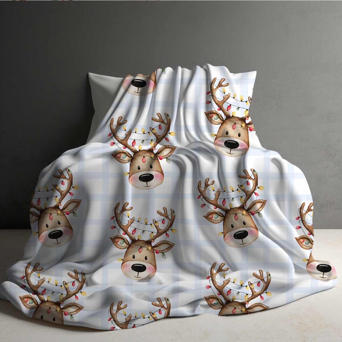 Blanket Christmas - Reindeer Lights - PREORDER