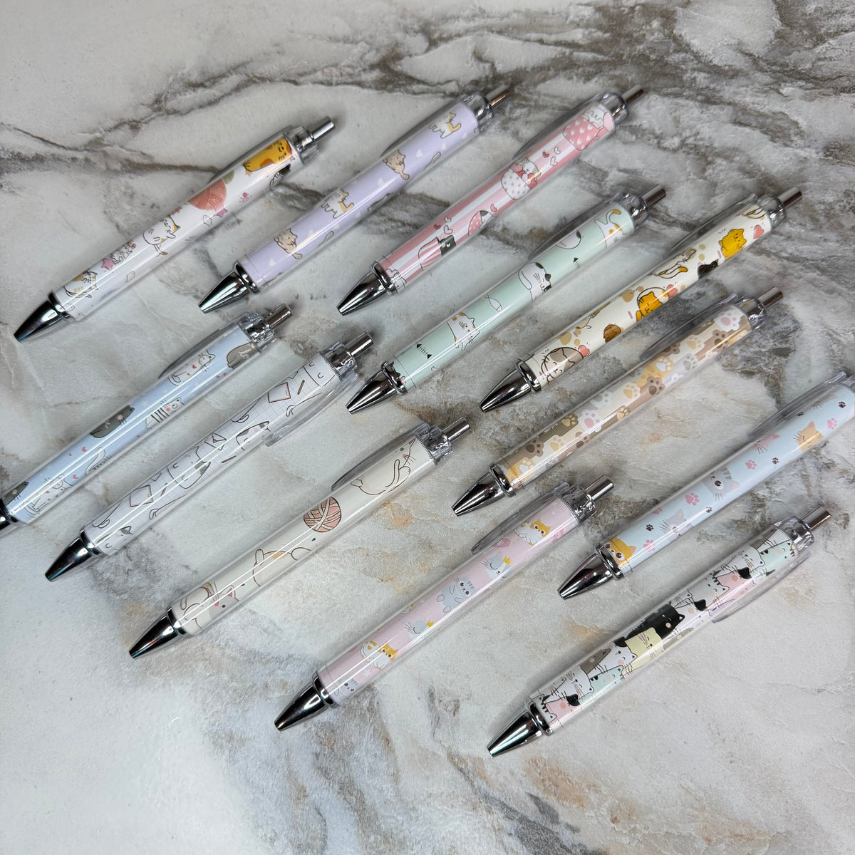 Pen - Clear Design Cat & Paw