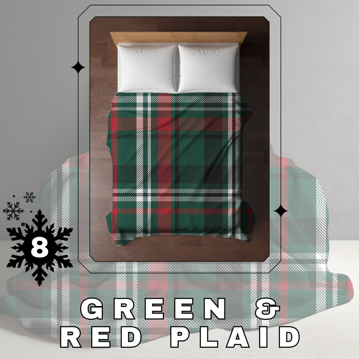 Blanket Christmas - Green & Red Plaid - PREORDER