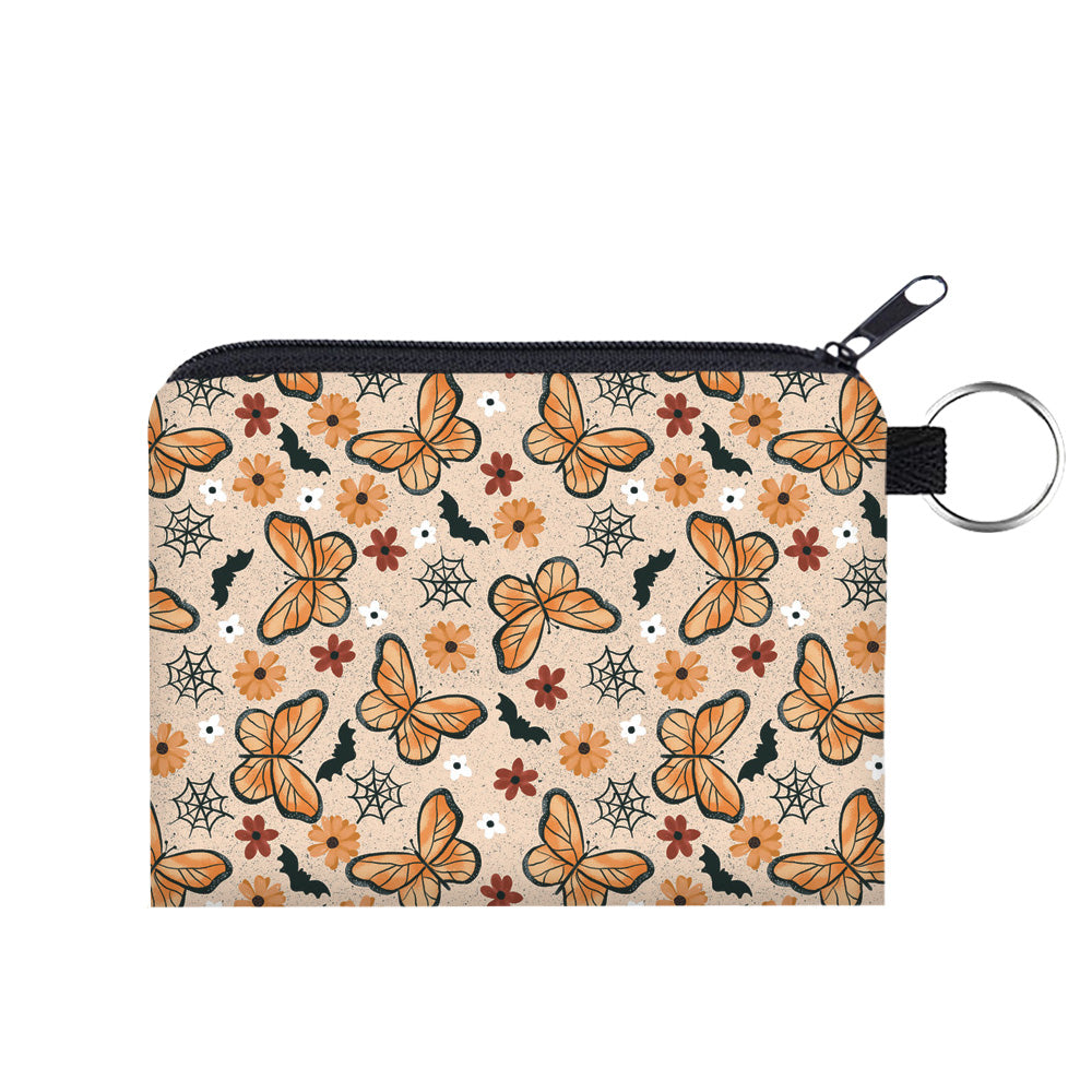 Mini Pouch - Halloween Butterfly Spiderweb