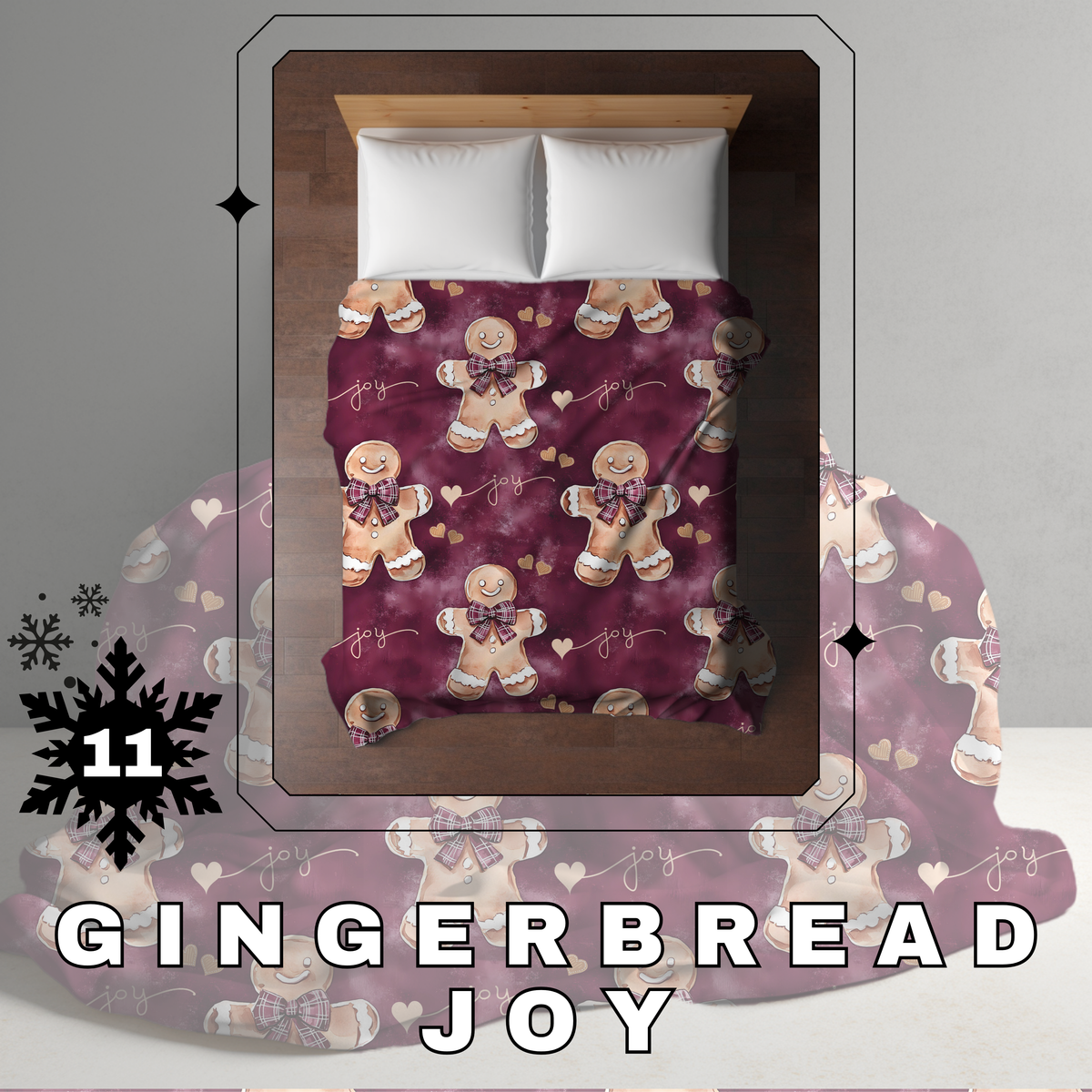 Blanket Christmas - Gingerbread Joy - PREORDER
