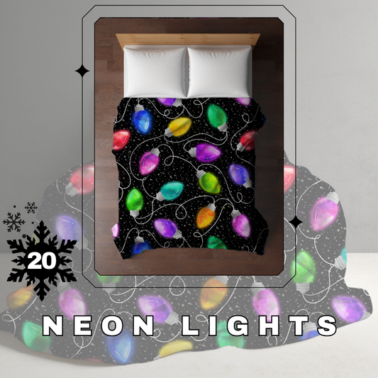 Blanket Christmas - Neon Lights - PREORDER