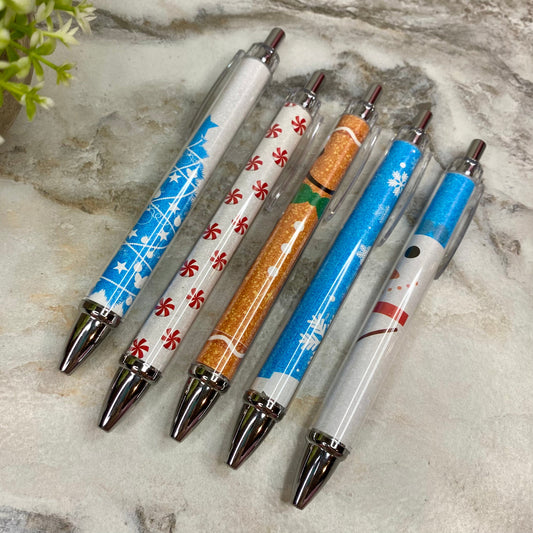 Pen - Clear Christmas Design
