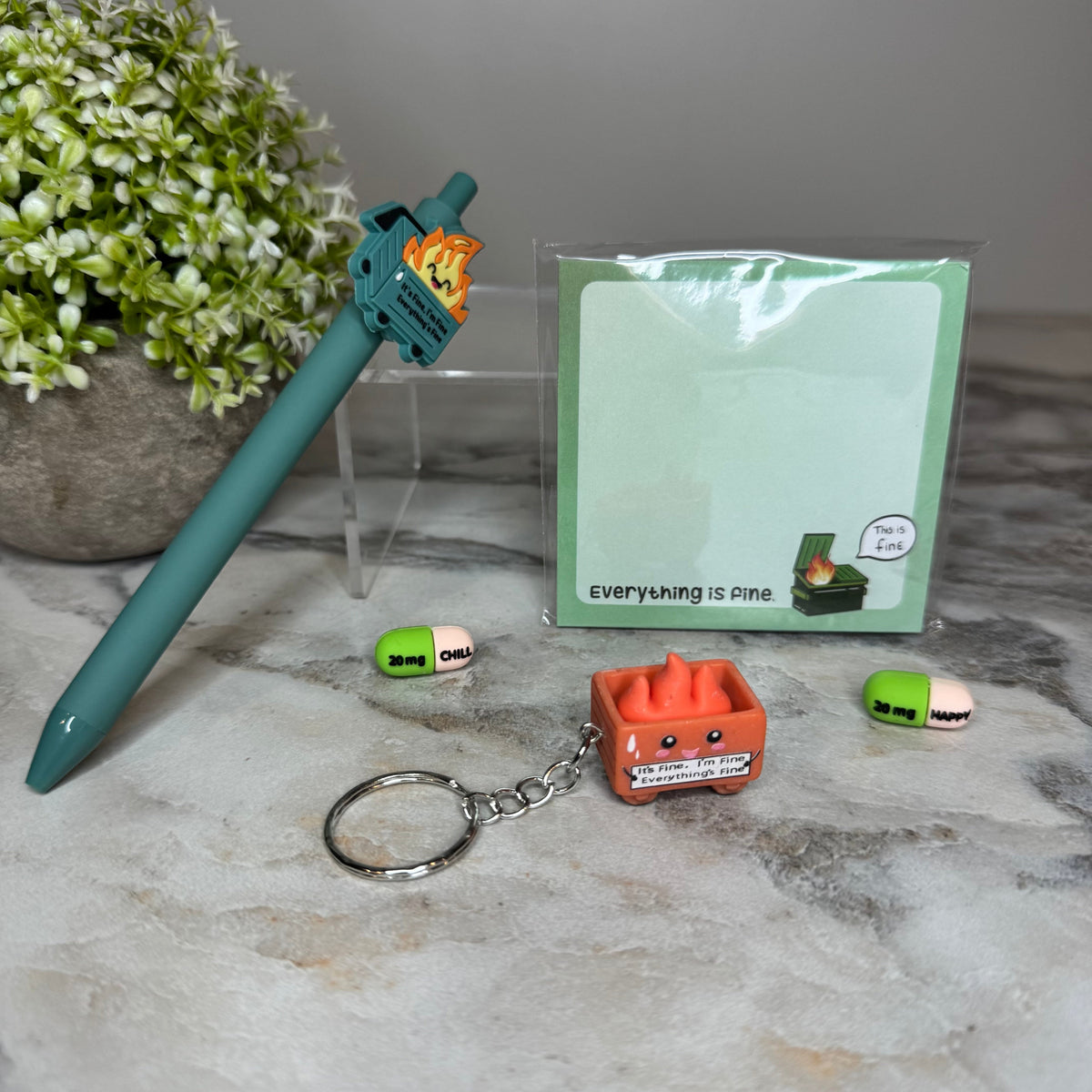 Bundled Set - Everything Is Fine Dumpster Fire