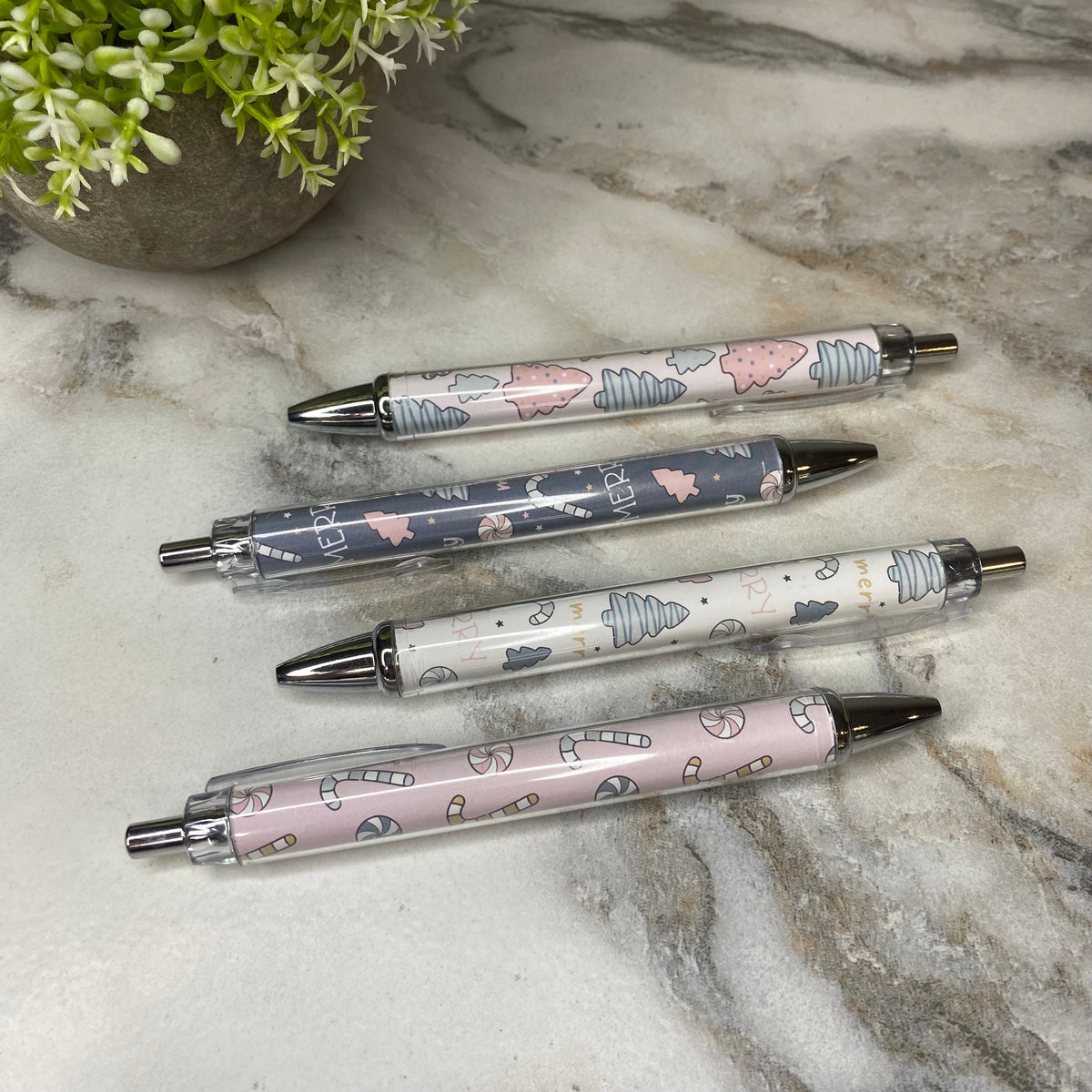 Pen - Clear Christmas Tree Peppermint Mix