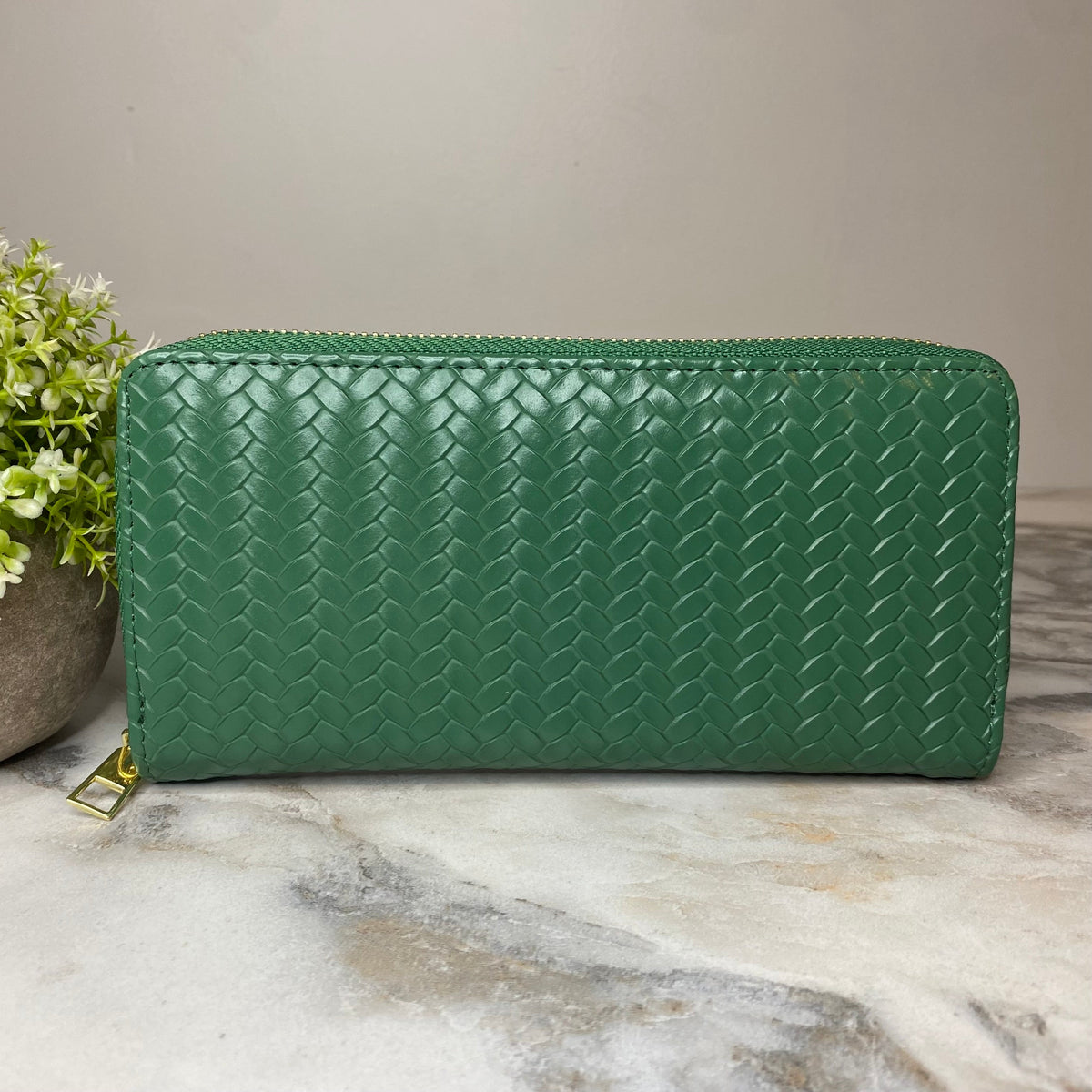 Wallet - Faux Leather - Woven