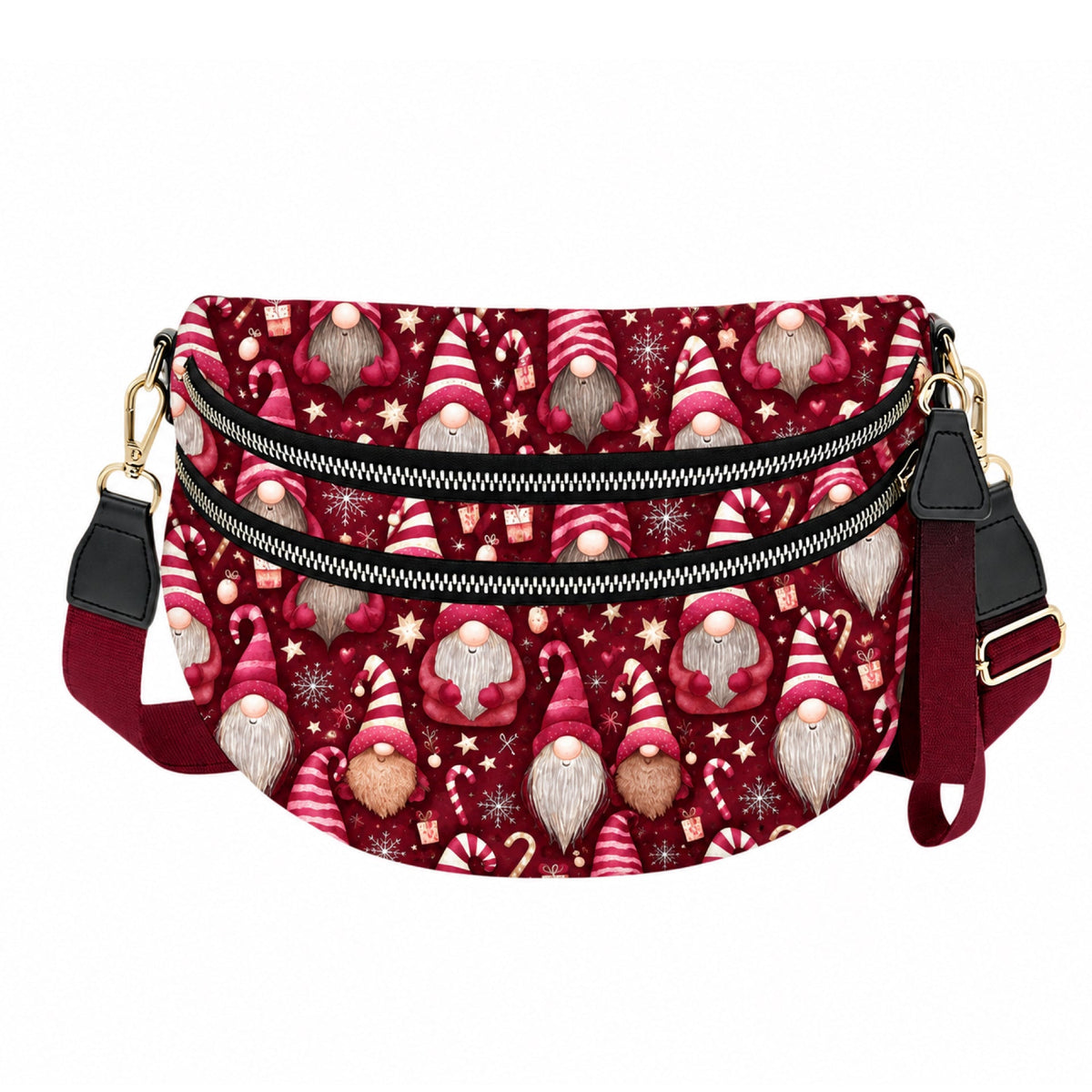 The Roni Nylon Crossbody - Christmas - Gnomes