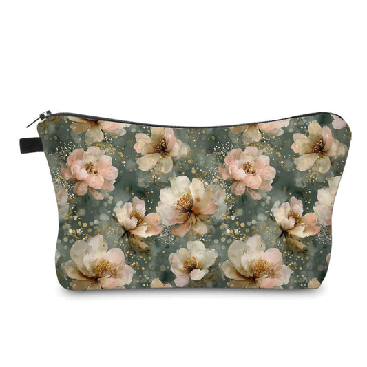 Pouch - Floral Green Magnolia