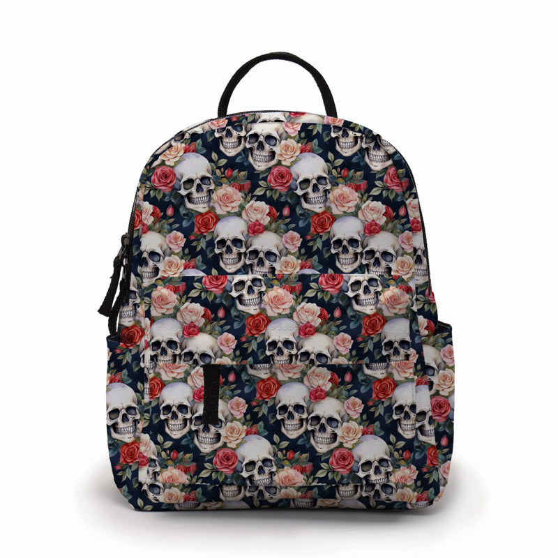 Mini Backpack - Skull Roses
