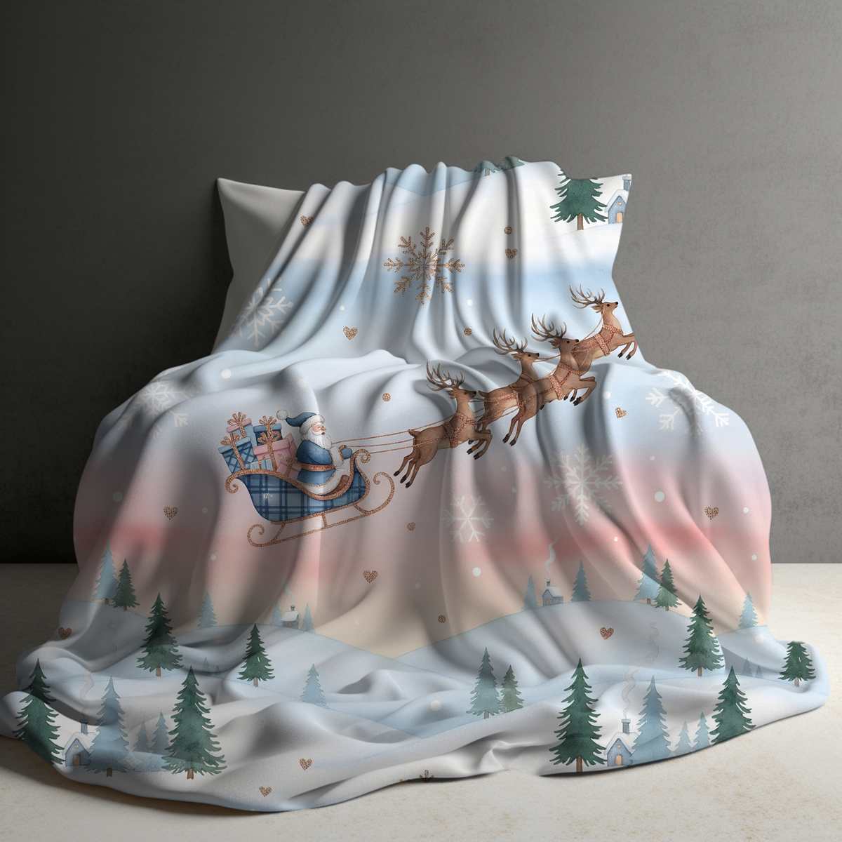 Blanket Christmas - Santa Sleigh - PREORDER