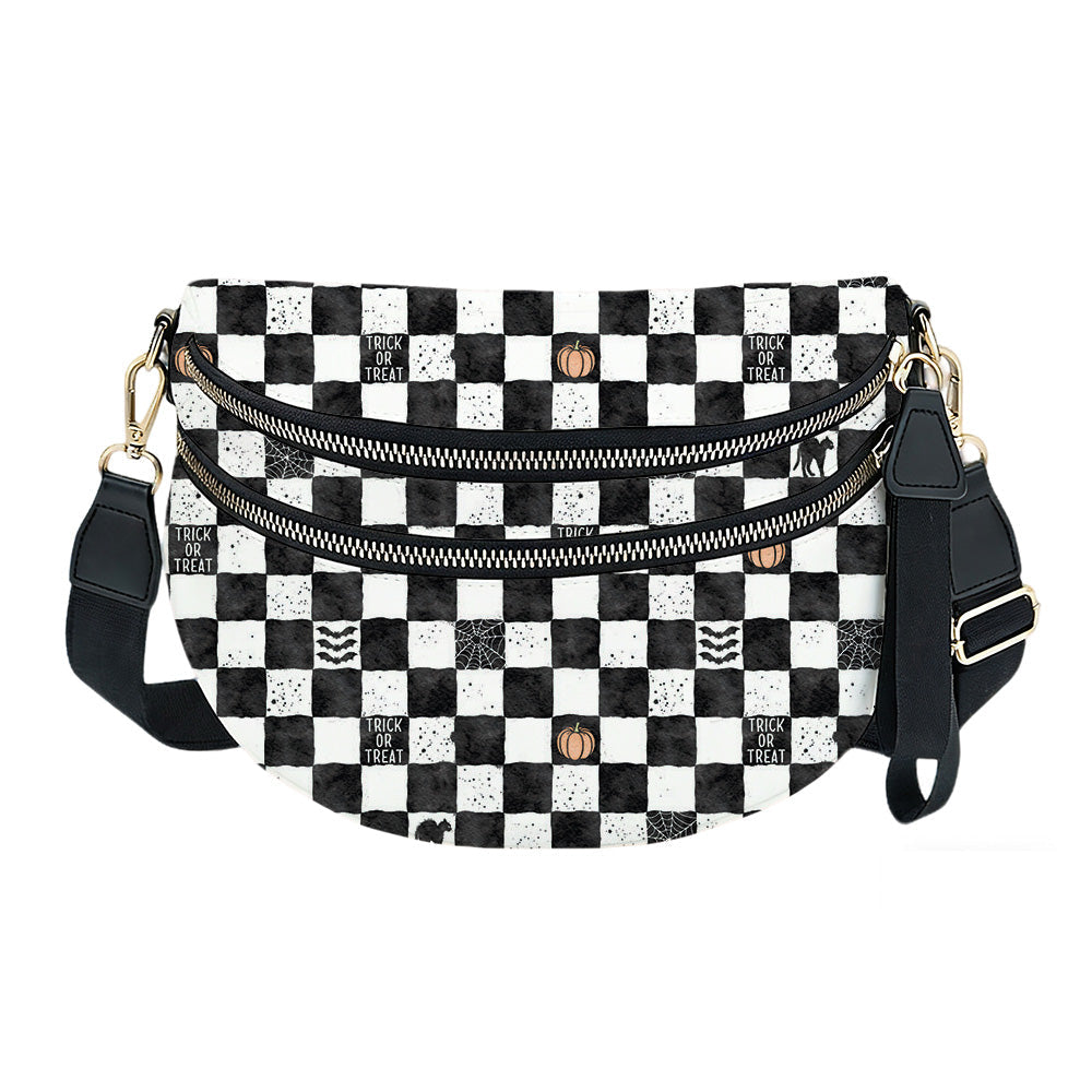 The Roni Nylon Crossbody - Halloween Fall Plaid Trick or Treat