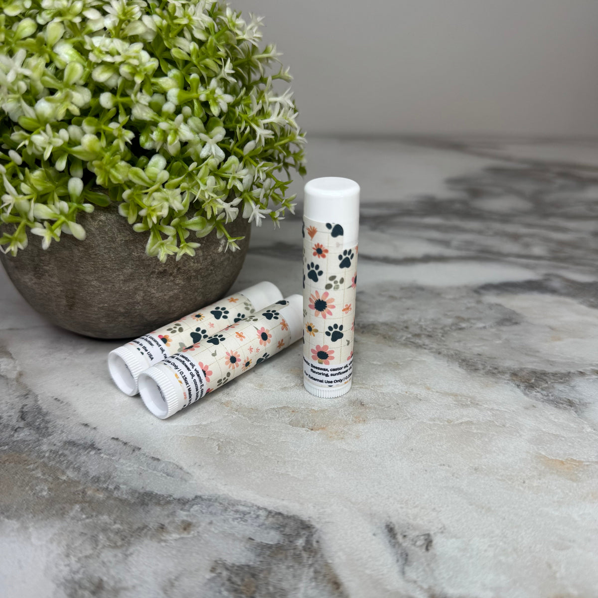 Lip Balm - Cat Dog Paw Sunflower