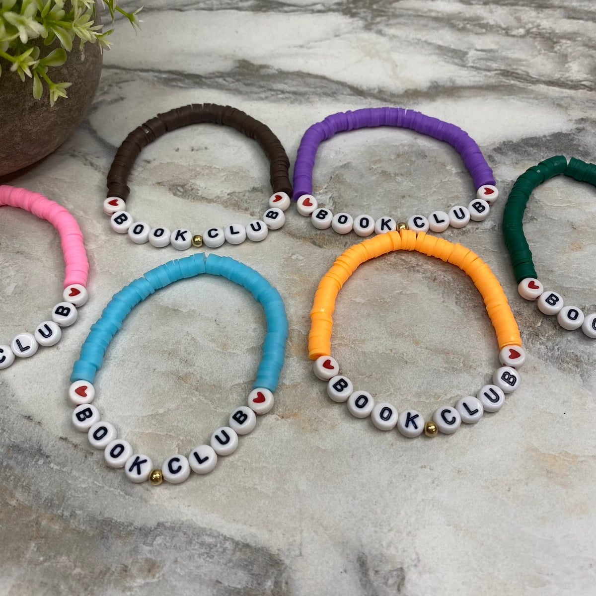 Bracelet - Clay + Bead - Book Club