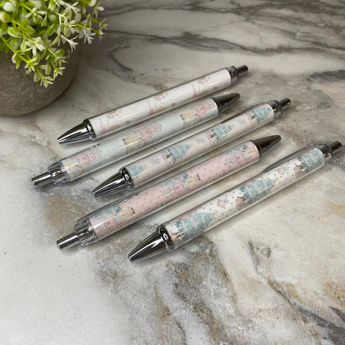 Pen - Clear Christmas Pastels