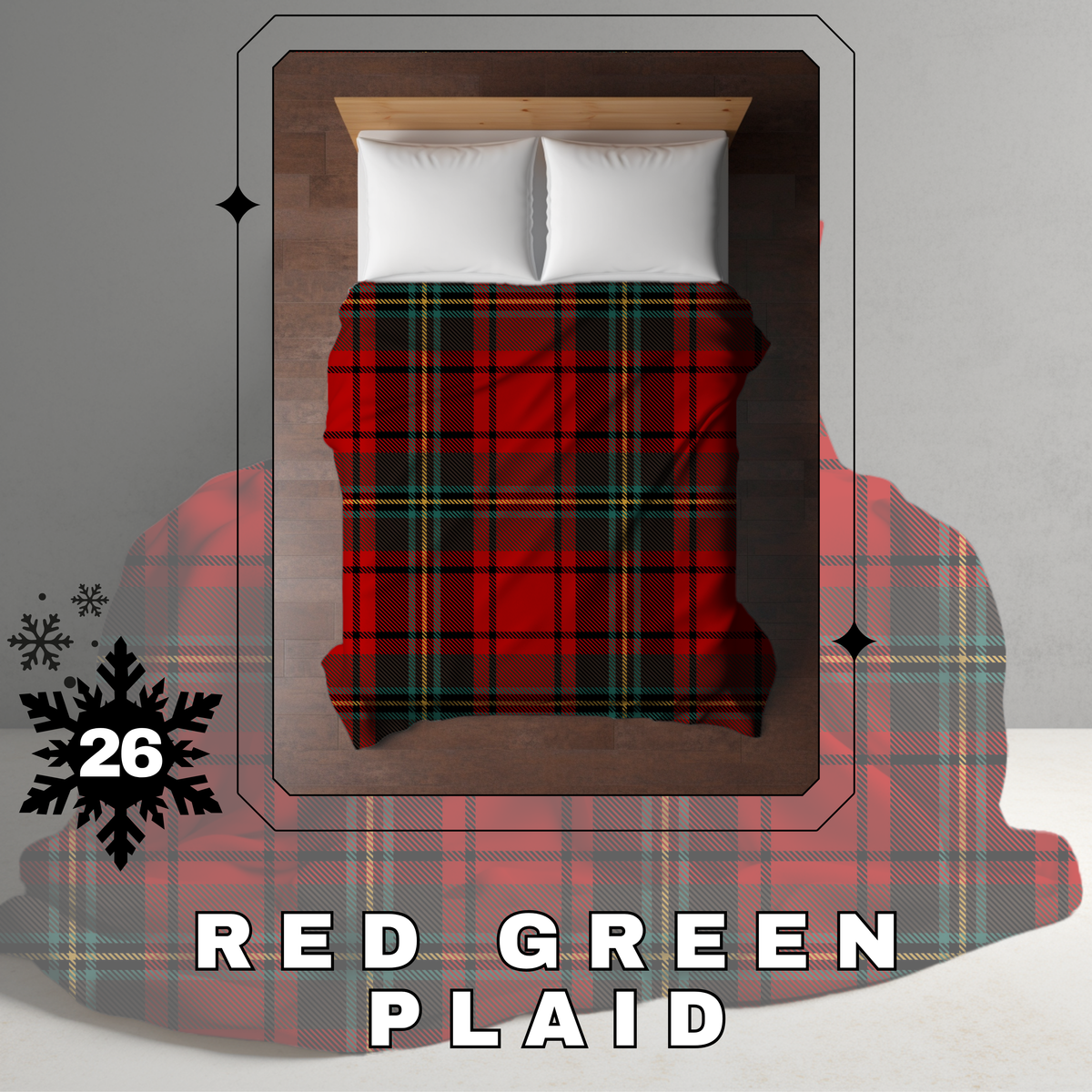 Blanket Christmas - Red Green Plaid - PREORDER