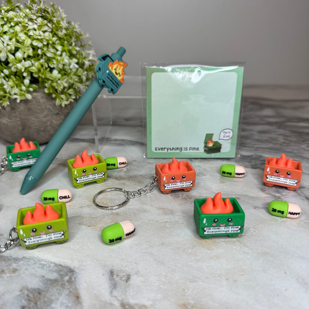 Bundled Set - Everything Is Fine Dumpster Fire