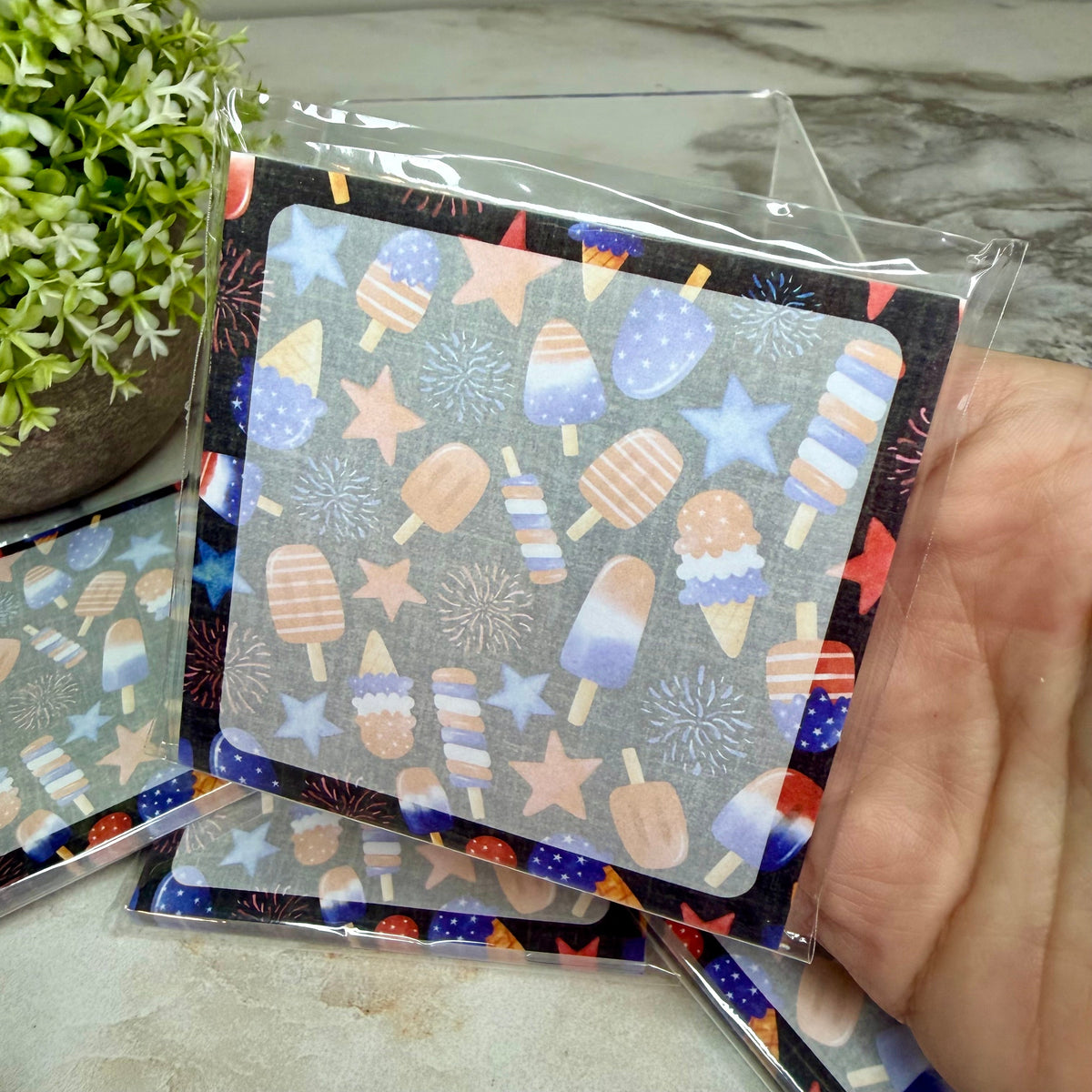 The Sticky Note Collection - America Fireworks Popsicle