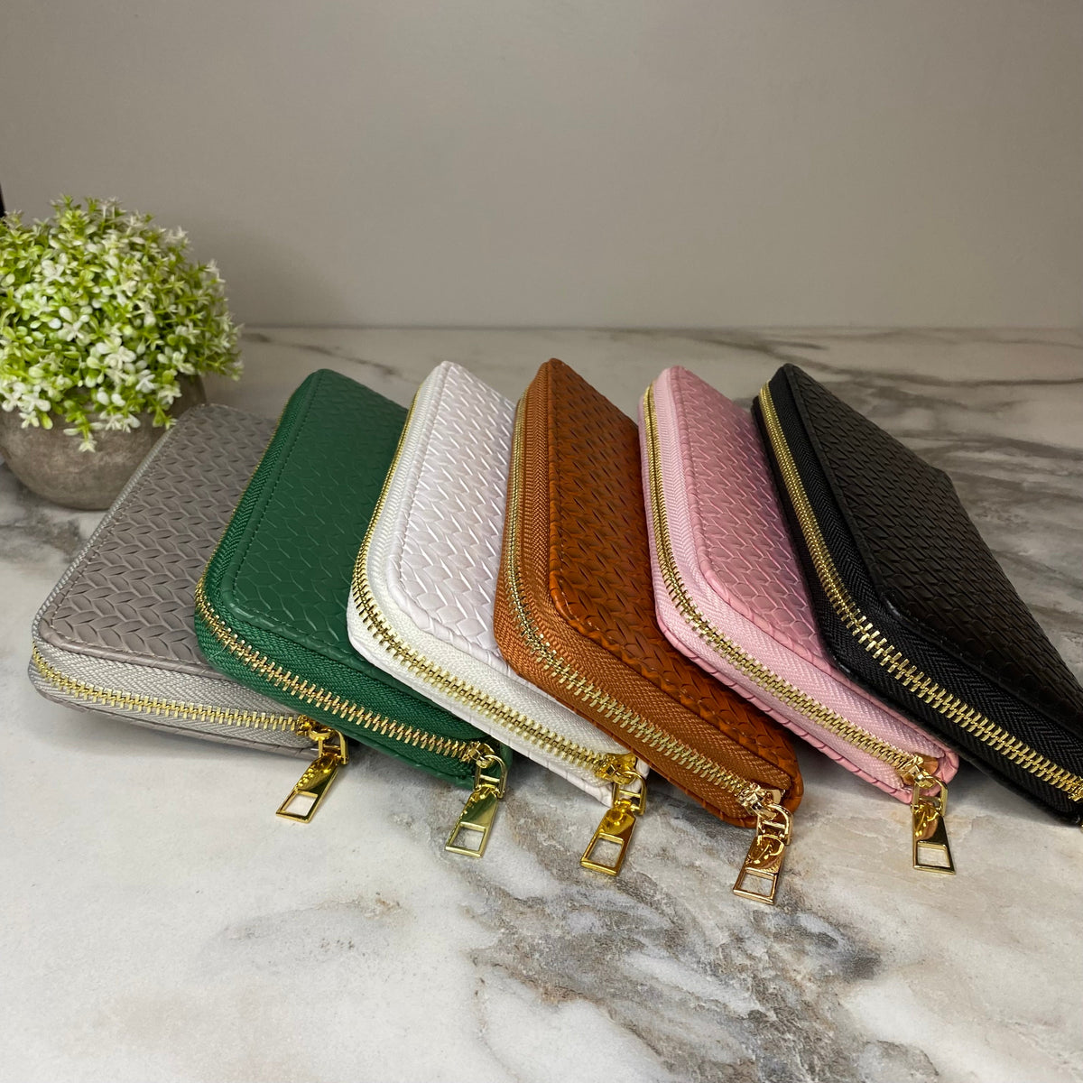 Wallet - Faux Leather - Woven