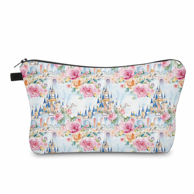 Pouch - Princess Castle Blue Floral