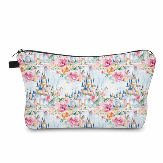 Pouch - Princess Castle Blue Floral