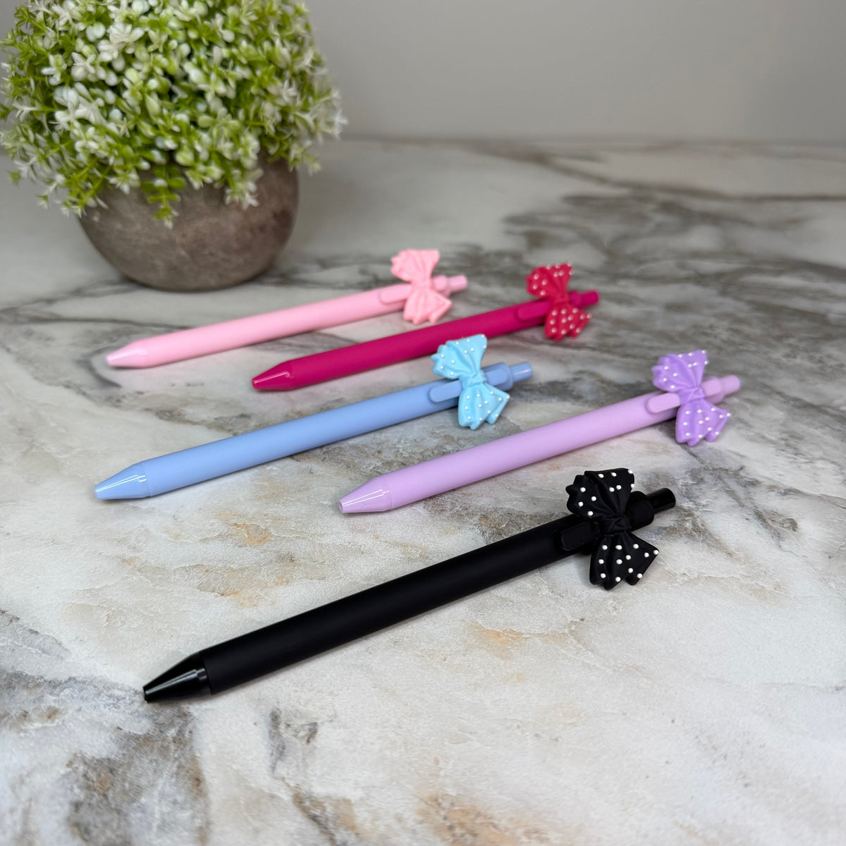 Pen - Bow Polkadot Mix