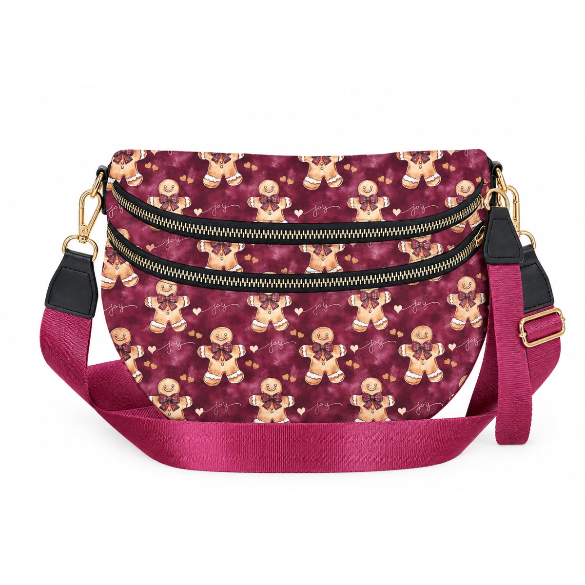 The Roni Nylon Crossbody - Christmas - Gingerbread Joy