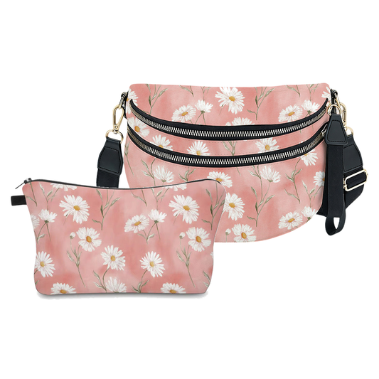 Bundled Set - Roni & Pouch - Daisy Pink