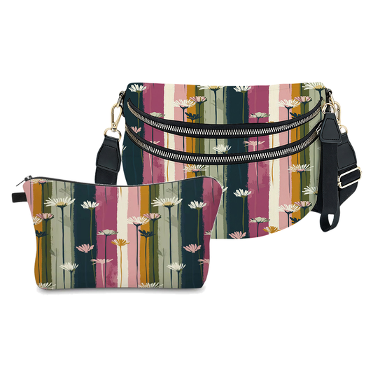 Bundled Set - Roni & Pouch - Daisy Stripe